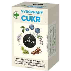 Leros Balanced Sugar Herbal Tea contributes to normal blood sugar levels 20 x 1 g