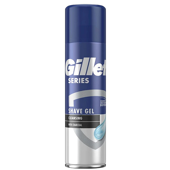 Gillette Series Cleansing charcoal shaving gel for men 200 ml