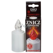 Max Battery operated electric cemetery candle ZE1 White 11 cm 1 piece