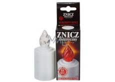 Max Battery operated electric cemetery candle ZE1 White 11 cm 1 piece