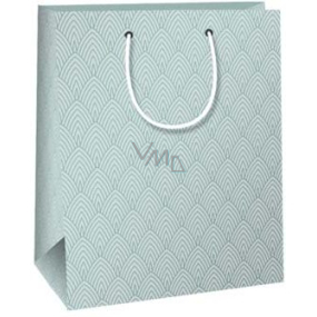Ditipo Gift paper bag 18 x 10 x 22,7 cm White, green ornaments