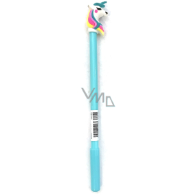 Albi Liner, pen with black refill, blue Unicorn 19 cm