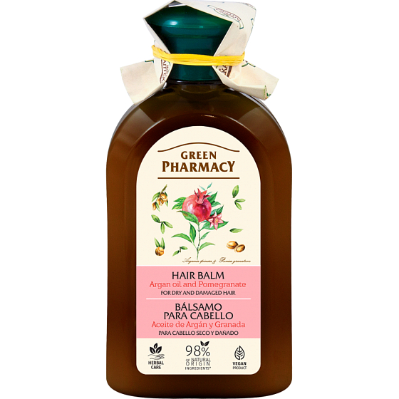 Green Pharmacy Argan oil and pomegranate conditioner for dry and damaged hair 300 ml