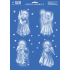 Arch Christmas sticker, window film without adhesive Angel 35 x 25 cm