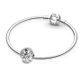 Charm Sterling silver 925 Marvel Star Wars Han Solo and Leia, bead on bracelet movie