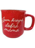 Albi Red stoneware mug I'm a very good mum 400 ml