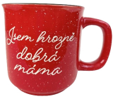 Albi Red stoneware mug I'm a very good mum 400 ml