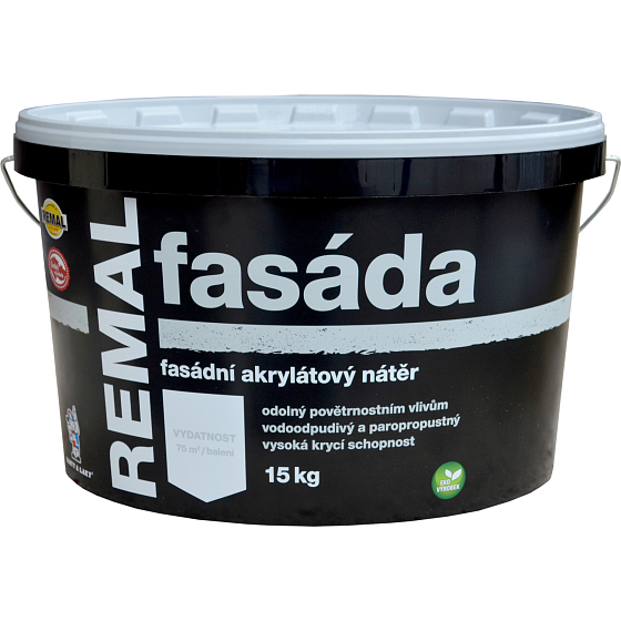 REMAL Fasáda Acrylic Facade Paint White 15 kg