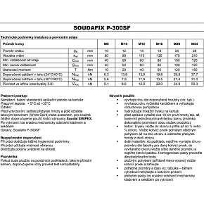 Soudal Soudafix P-300 SF chemical anchor, 300 ml