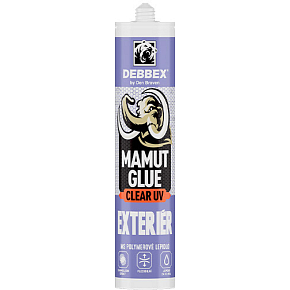 Den Braven Mamut Glue Clear 100 % UV Exterior transparent adhesive, 290 ml