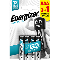 Energizer Max Plus AAA Micro Battery, 3+1 pcs