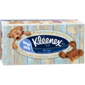 Kleenex Design Box paper handkerchiefs 2 ply in a box of 130 pieces