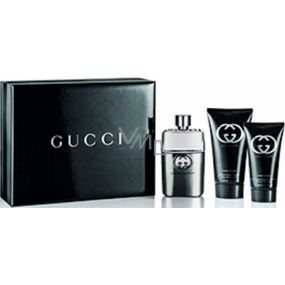 Gucci Guilty pour Homme eau de toilette 50 ml + aftershave 50 ml + shower gel 50 ml, gift set
