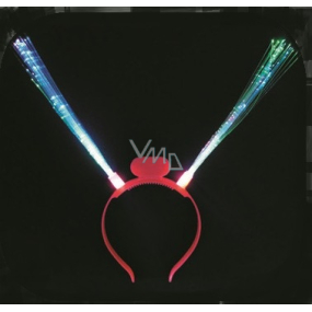 Illuminated optical fibers, headband