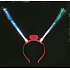 Illuminated optical fibers, headband