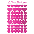 Arch Holographic Decorative Stickers Hearts Pink