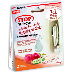 Ceresit Stop moisture Energetic aroma of fruit moisture absorber for small spaces 2 x 50 g
