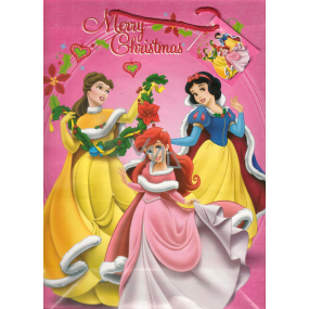 Ditipo Gift paper bag 26.4 x 12 x 32.4 cm Disney Princesses Merry Christmas