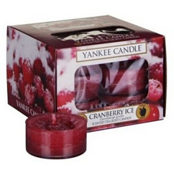 Yankee Candle Cranberry Ice - Cranberries on ice scented tealight 12 x 9.8 g
