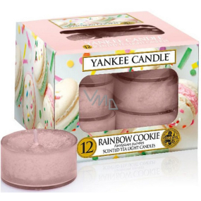 Yankee Candle Rainbow Cookie - Rainbow macaroons scented tea candle 12 x 9.8 g