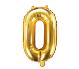 Inflatable balloon number 0, 35 cm foil