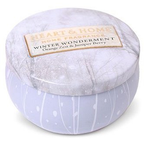 Heart & Home Winter's Tale Soy scented candle burns in a can for up to 30 hours 125 g