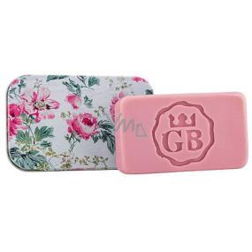 Bohemia Gifts Rose flowers handmade toilet soap with glycerin in a tin box 80 g