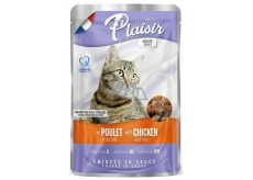 Plaisir Cat with chicken and liver complete cat food pouch 100 g