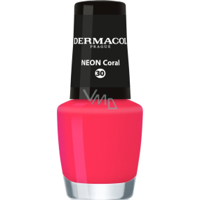 Dermacol Neon Nail Polish Neon nail polish 30 Neon Coral 5 ml