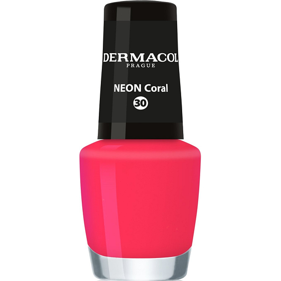 Dermacol Neon Nail Polish Neon nail polish 30 Neon Coral 5 ml