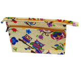 Abella Toilet cosmetic handbag 30 x 20.5 x 5.5 cm, cream pattern NA04