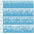 Window foil without glue strip Falling glow with glitter 64 x 15 cm