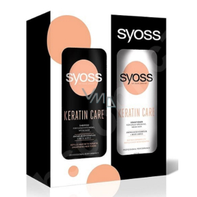 Syoss Keratin Premium Window Box Keratin Hair Shampoo 440 ml + Keratin Hair Balm 440 ml, cosmetic set