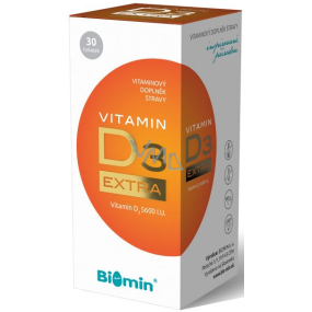 Biomin Vitamin D3 Extra helps better absorption and utilization of calcium 500 IU 30 capsules
