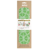 Apli Cut & Patch paper for napkin technique Green-white motif 30 x 50 cm 3 pieces