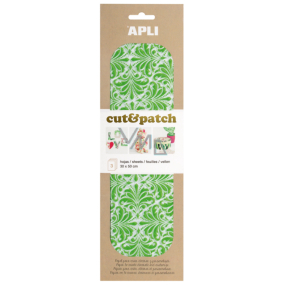 Apli Cut & Patch paper for napkin technique Green-white motif 30 x 50 cm 3 pieces