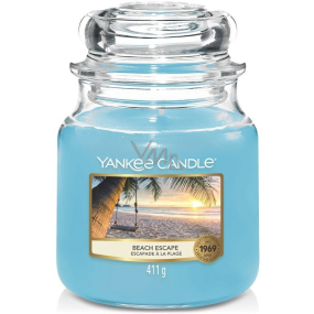 Yankee Candle Beach Escape - Escape to the beach scented candle Classic medium glass 411 g