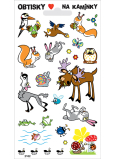 Arch Decals for stones Forest animals 17 x 9.5 cm