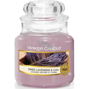 Yankee Candle Dried Lavender & Oak scented candle Classic small glass 104 g