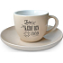 Nekupto Kafetearie espresso cup with saucer Start every day with a smile 100 ml