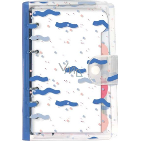 Albi Planning Diary 2023 Transparent with blue waves 19 x 13,5 x 2,5 cm