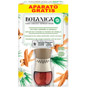Air Wick Botanica Vetiver Caribeno & Sandalo - Caribbean vetiver and sandalwood electric air freshener set 19 ml