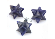 Sodalite merkaba hmatka natural stone 13 mm, stone communication