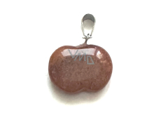 Jasper red Apple of Knowledge pendant natural stone 1,5 cm, full care stone