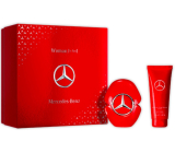 Mercedes-Benz Woman In Red eau de parfum 90 ml + body lotion 100 ml, gift set for women