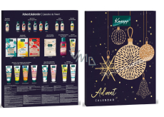 Kneipp Advent calendar 2023 mix of oils, foams and bath salts, massage and body oils, shower gels, scrubs, body lotions and creams, cosmetic set