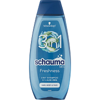 Schauma Shampoo Men 3in1 Sea Minerals and Aloe Vera, 400 ml