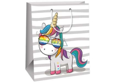 Ditipo Gift paper bag 26,4 x 13,6 x 32,7 cm for children - unicorn