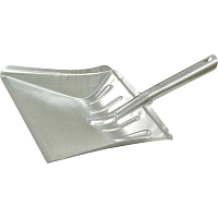 Spokar wide metal scoop, galvanized sheet, 235 mm