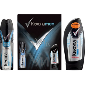 Rexona Men Cobalt deodorant spray Cobalt 150 ml + Cool Ice shower gel 250 ml, cosmetic set